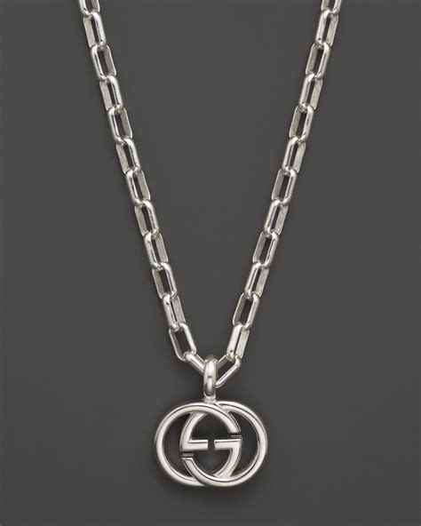 gucci interlocking g necklace womens|Gucci interlocking g necklace men's.